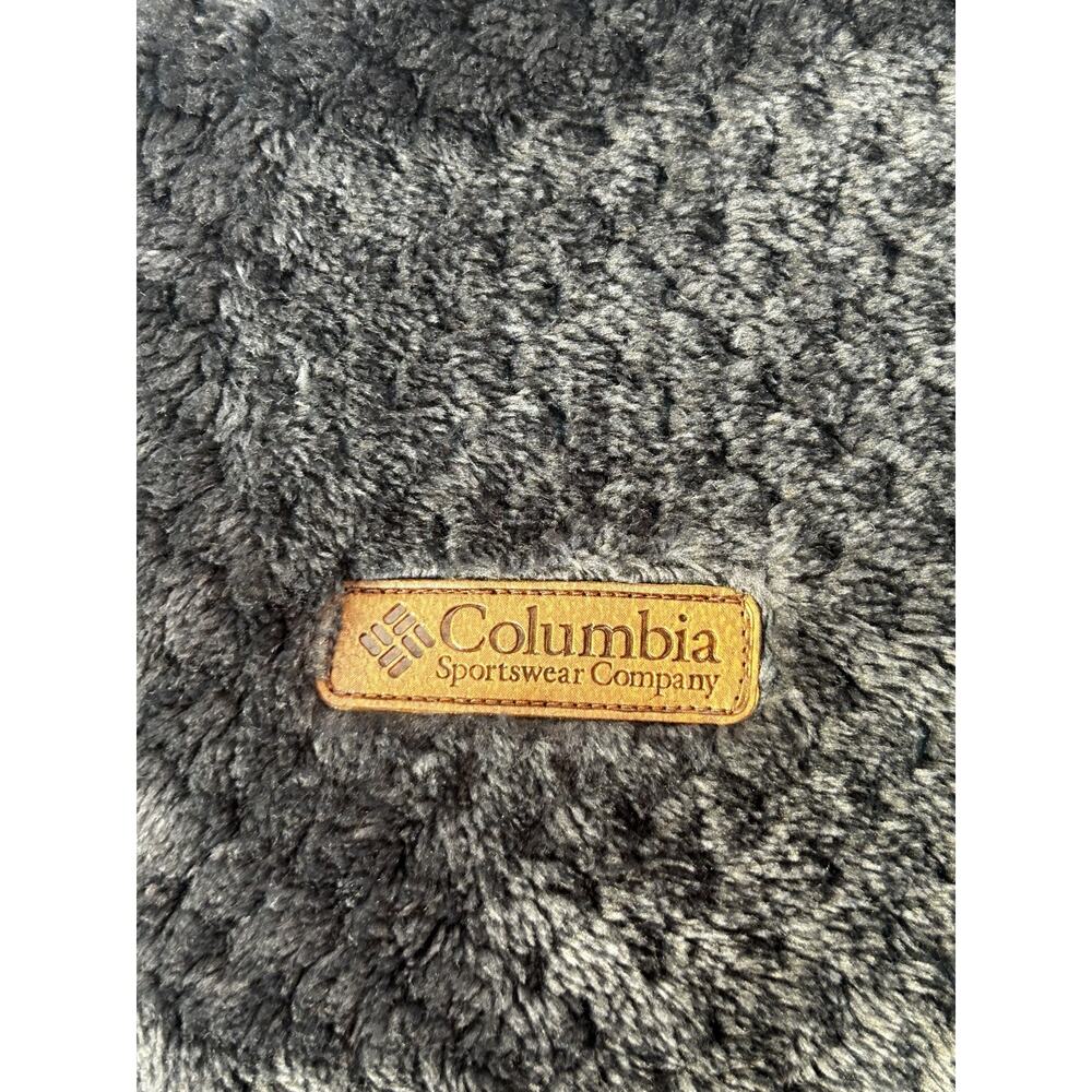 Columbia Women's Fireside Sherpa Full Zip Fleece Jacket Charcoal Gray X-small - Picture 3 of 5
